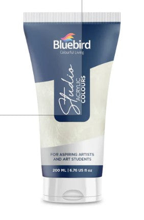 Bluebird Signature Acrylic Color Tube 200 ml (Professional Artist Series), Colored, Metallic & Fluorescent