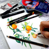 Derwent Chromaflow Blendable Color Pencil Set  ( 4 sizes in tin pack )