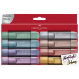 Faber Castel Text liner ( Highlighter ) Set of Metallic Shades ( 3 sizes )