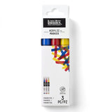 Lefrance Acrylic Markers Set of 3, 2-4 mm tip size . Favourtite Colors