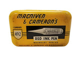 MacNiven & Cameron 492 Red Ink Writing Nib