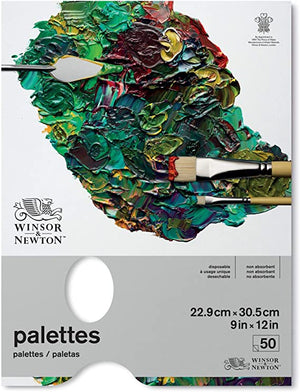 Winsor & Newton Tear Off Palette Pad, 9" x 12" , 50 sheets