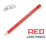 Mercury Red Hexagonal Graphite Lead Pencil HB  . 3 Different Body Colors