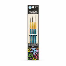 Keep Smiling Mini Detail Liner Brush Set 4 pc