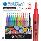 ST Pastela Acrylic Marker Set of 12 ( 0.7 mm )