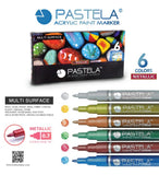 ST Pastela Acrylic Metallic Marker Set of 6  ( 0.7 mm )