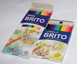 Mercury Brito Color Pencil Set of 12 Half and 12 Full in Cardboard Box