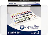 Daler Rowney Aquafine Water Color Studio Cake Set of 48 Half Pans