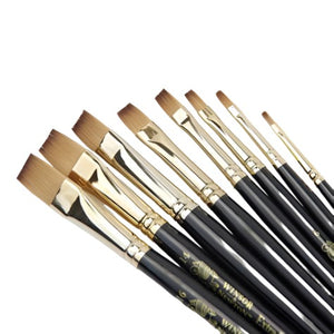 Winsor & Newton Extra Fine Poster Color ( water color )  Brush , Flat , Short Handle