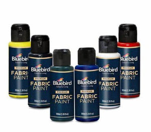 Bluebird Fabric Paints set of 6 pc of 100 ml – Primary