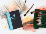 Canson XL Aquarelle Spiral Hard Cover Cold Press Paper Book , Sketchbook , 300 Gr , 34 Sheets