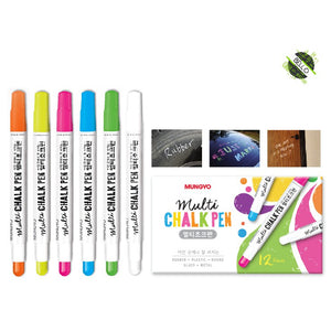 Mungyo Multi Chalk Pen Set of 5 pc for Board and Galss