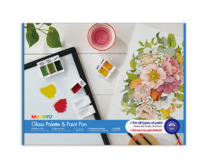 Mungyo Glass Palette , 300 x 400 mm with 12 magnet pans