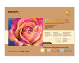 Mungyo Professional Pastel Paper Pad A4 Size for Oil Pastel, Dry Pastel, Pencil & Graphite 30 Sheets . Soft Assorted Color Sheets