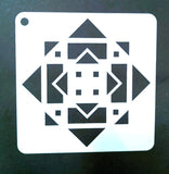 Plastic Stencil  5" x 5" ( 43 Designs )