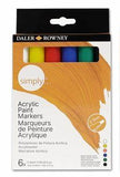 Daler Rowney Simply Arcylic Marker Set of 6