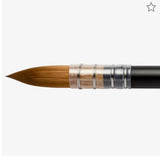 Holcroft Sapphire Synthetic Quill  Round Brush with wire harness for safety