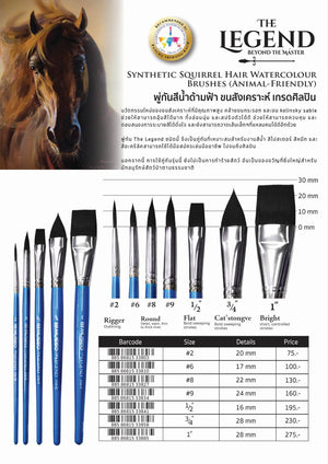 ST The Legend Synthetic Squirell Hair Brushes