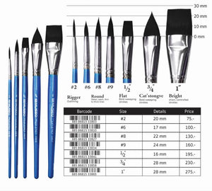 ST The Legend Synthetic Squirell Hair Brushes