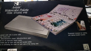 ST Folding Plastic Palette 48 well with Rubber Cap