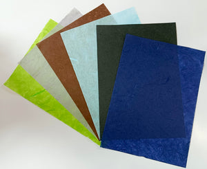 Hand Made Paper Straw Design . Mix pack of 10 sheets / 5-6 Colors . Approx Size A4,