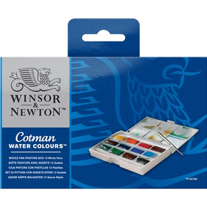 Winsor & Newton Cotman Watercolor Cake Set of 12 Whole Pan