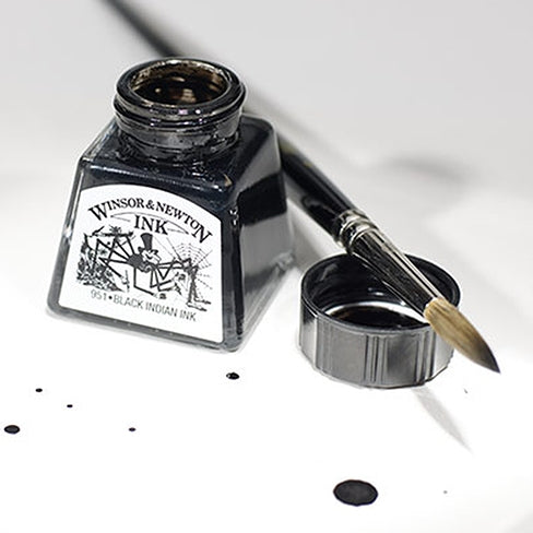 Winsor and Newton Black Drawing Ink 14 ml – Rung