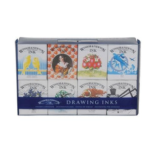 Winsor & Newton Drawing Ink Set, Henry Collection,  14 ml / Set of 8