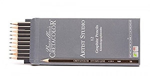 Cretacolor Artist Studio Graphite Drawing SketchingPencil Set of 12 in Cardboard Box