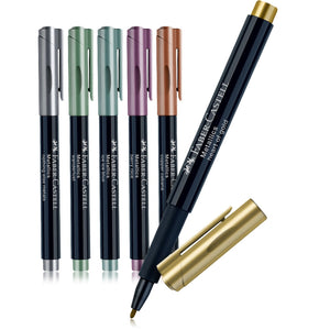 Faber Castell Metallic Marker Set of 6 and 12