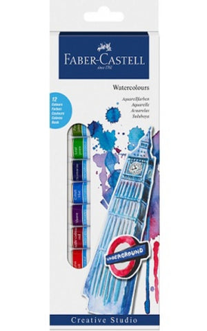Faber Castell Water Color Tube Set of 12 (12 ml tubes)