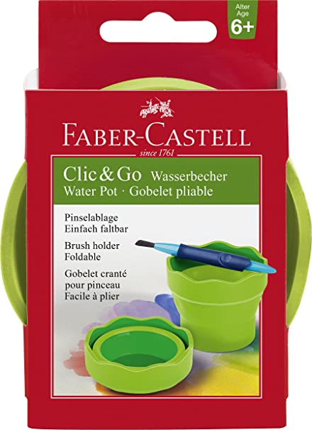 Faber Castell CLIC & GO , Green & Blue Water Cup