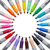 Sharpie Permanent Marker Set of 24, Fine Point, Assorted Colors