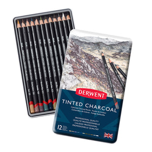 Derwent Tinted Charcoal Pencil Set