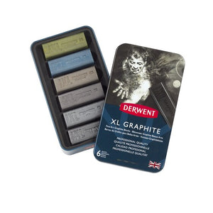 Derwent XL Graphite Blocks, Soft Natural Shades