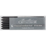 Cretacolor Charcoal Artistic Lead 5.6 mm (Packet of 6) (2 types)