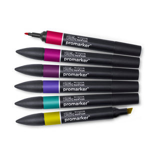 Winsor & Newton Pro Marker Set of 6 (Rich Tones)
