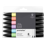 Wnsor & Newton Pro Marker Set of 6 (Pastel Tones)