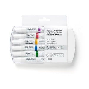 PIGMENT MARKER SET of 6 (Rich tones)