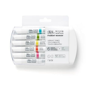 PIGMENT MARKER SET of 6 (Vibrant Tones)