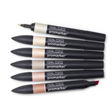 Winsor & Newton Pro Marker Set of 6 (Skin Tones , Set 1 )