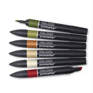 Winsor & Newton PRO Marker Set of 6 ( Landscape )