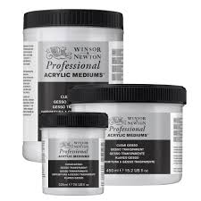 Professional Acrylic Primers - Winsor & Newton Acrylic Colour Professional  Primer, Professional Clear Gesso Primer, 225ml