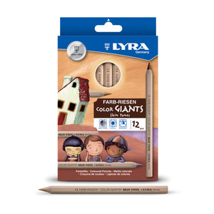 Lyra Giant Skin Tone Color Pencil Set of 12 pc