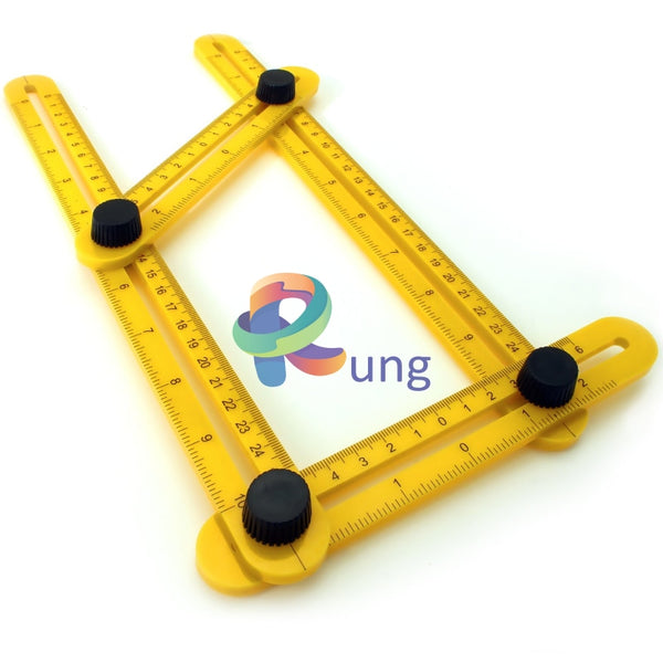4 Fold Plastic Ruler for Angle Creating and Measuring – Rung
