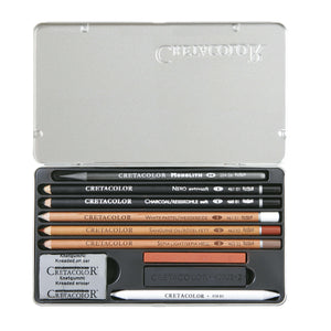 Cretacolor Artino Basic Sketching Set of 10 pc in tin box