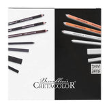 Cretacolor Black & White Drawing and Sketching Box of 25 pc in tin box