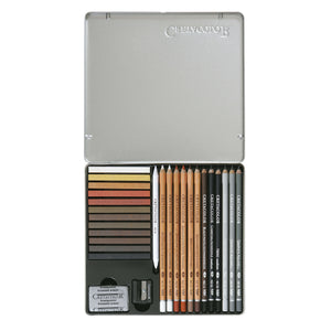 Cretacolor Creativo, Basic Sketching and Drawing Set of 27 pc in tin box