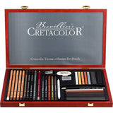 Cretacolor Ultimo Sketching and Drawing Artist Set of 35 pc in wood box