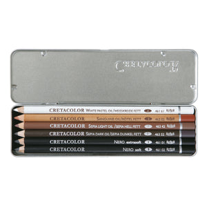 Cretacolor Oil base artist Pencil Set of 6 pc